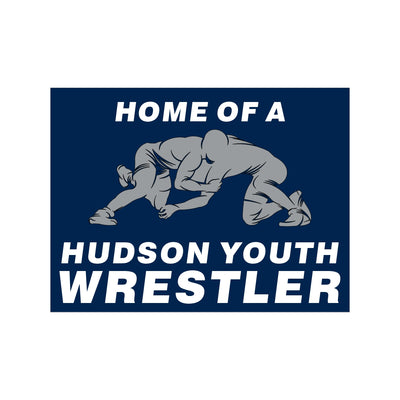 Hudson Youth Wrestling Corrugated Plastic Yard Sign