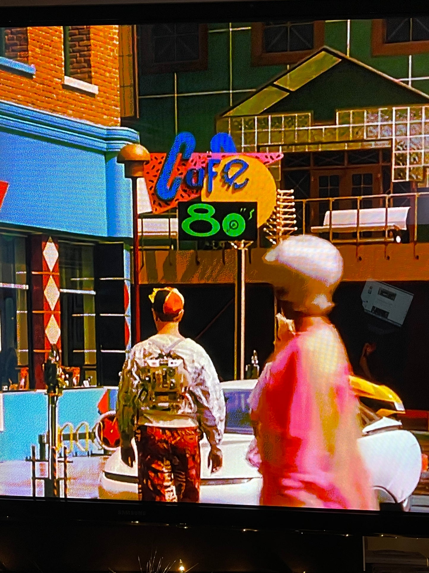 Cafe 80's Sign from Back to The Future Part 2