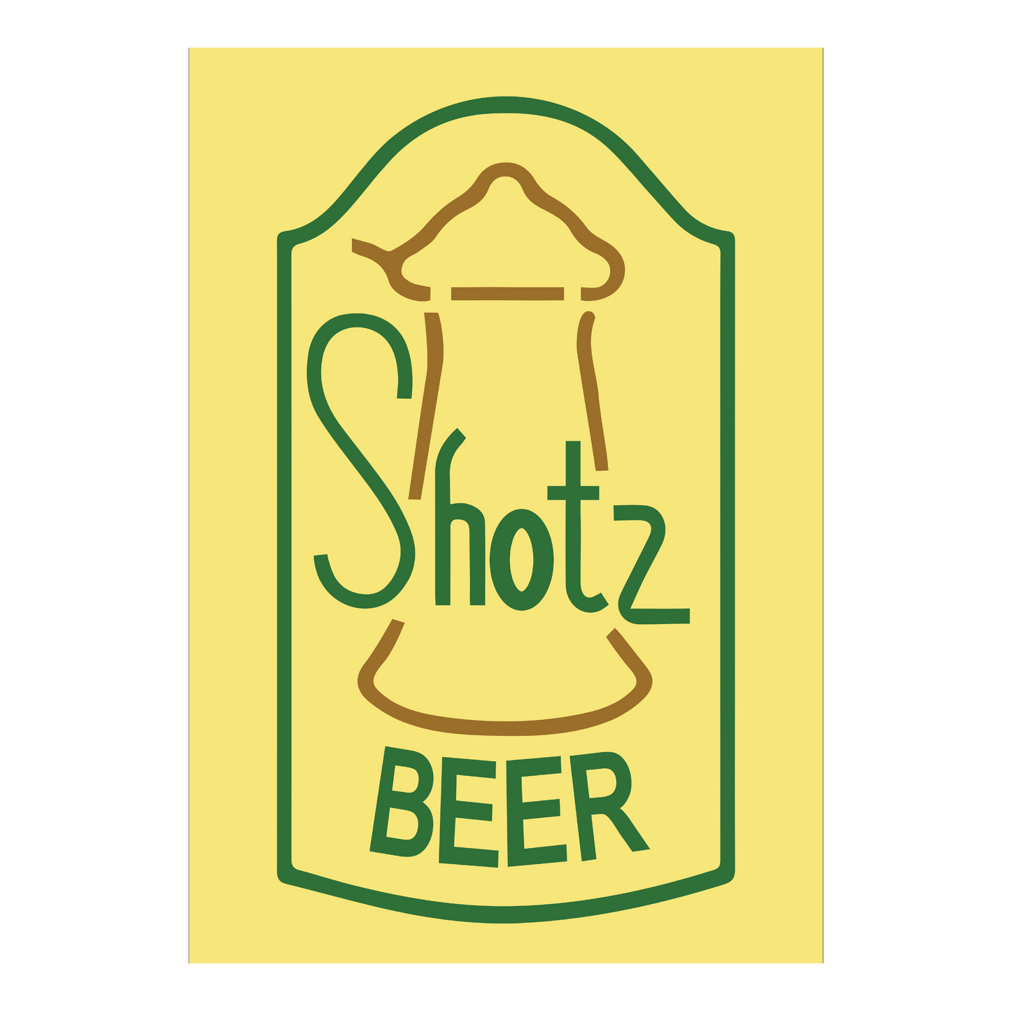 Shotz Beer Laverne and Shirley Sign