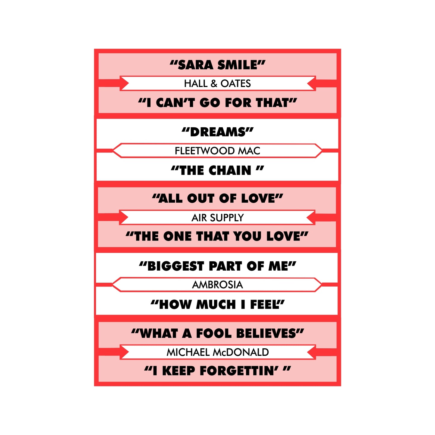 Yacht Rock Jukebox Title Card Removable Wall Graphic - Ready to Apply