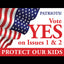 Vote Yes on Issues 1 and 2 Yard Sign and Stake