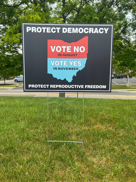 Protect Democracy Ohio Yard Sign