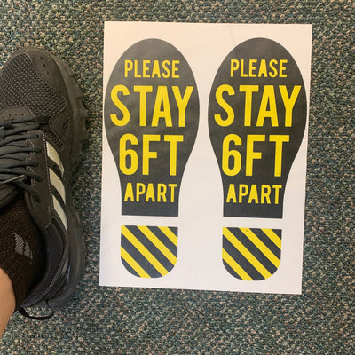 Feet Floor Graphic Covid 6 Feet