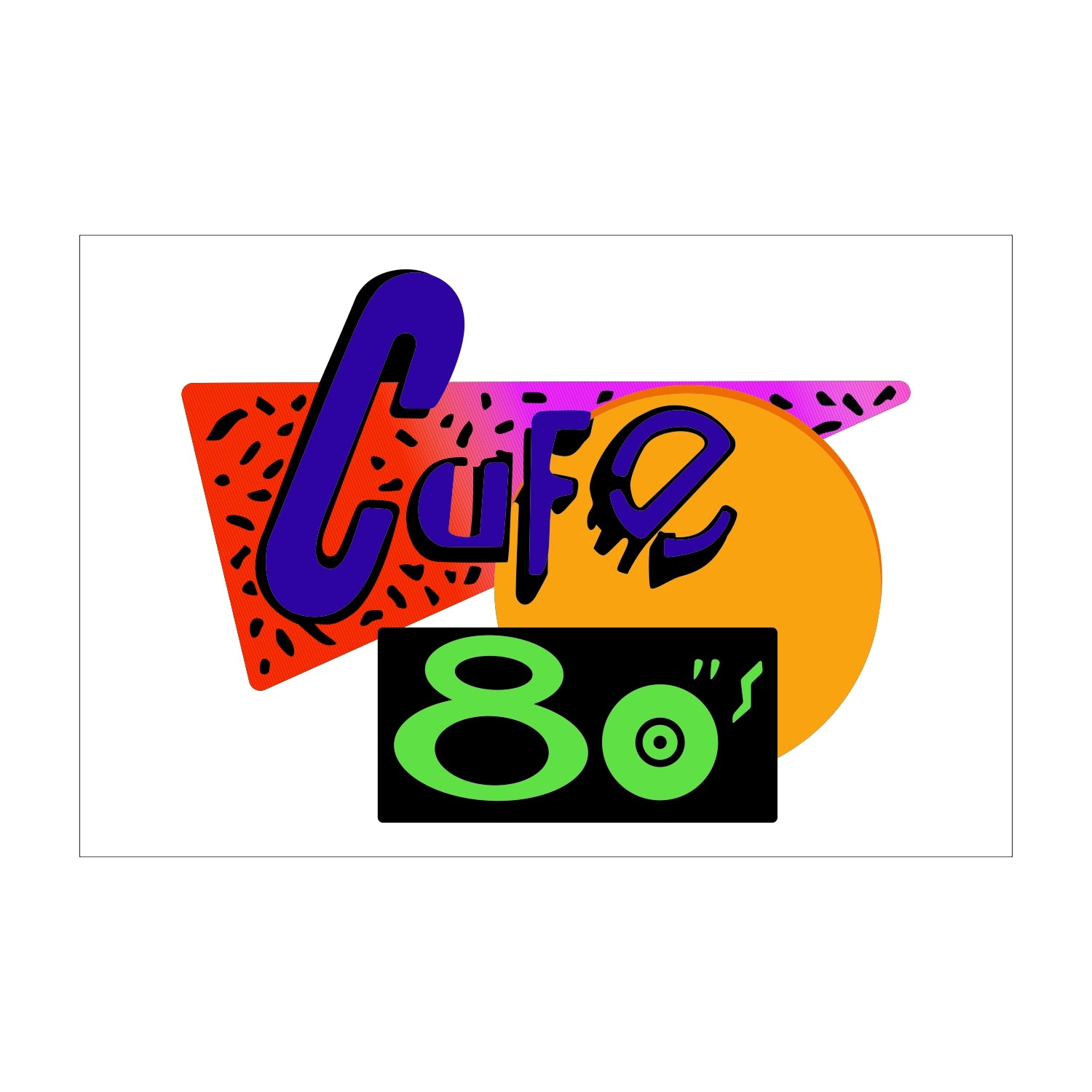 Cafe 80's Sign from Back to The Future Part 2