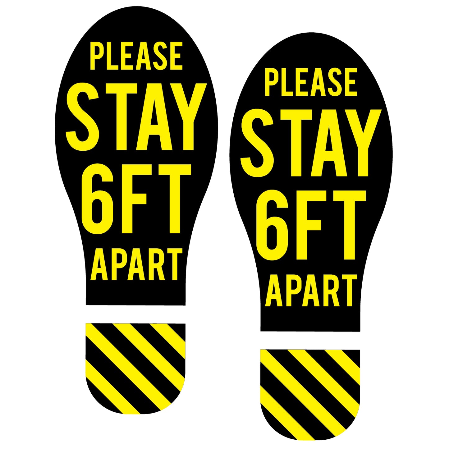 Feet Floor Graphic Covid 6 Feet