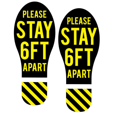 Feet Floor Graphic Covid 6 Feet