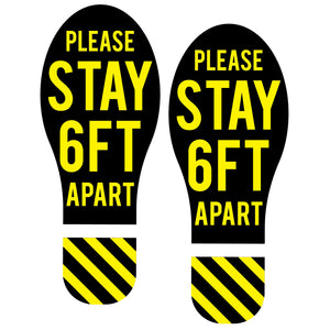 Feet Floor Graphic Covid 6 Feet