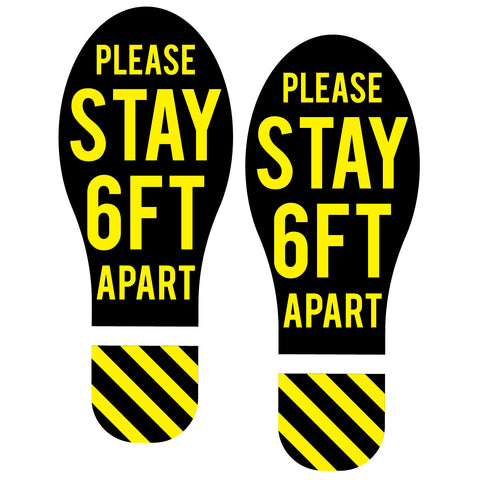 Feet Floor Graphic Covid 6 Feet