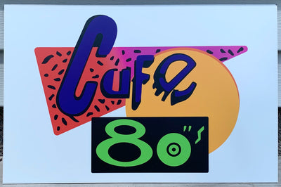 Cafe 80's Sign from Back to The Future Part 2
