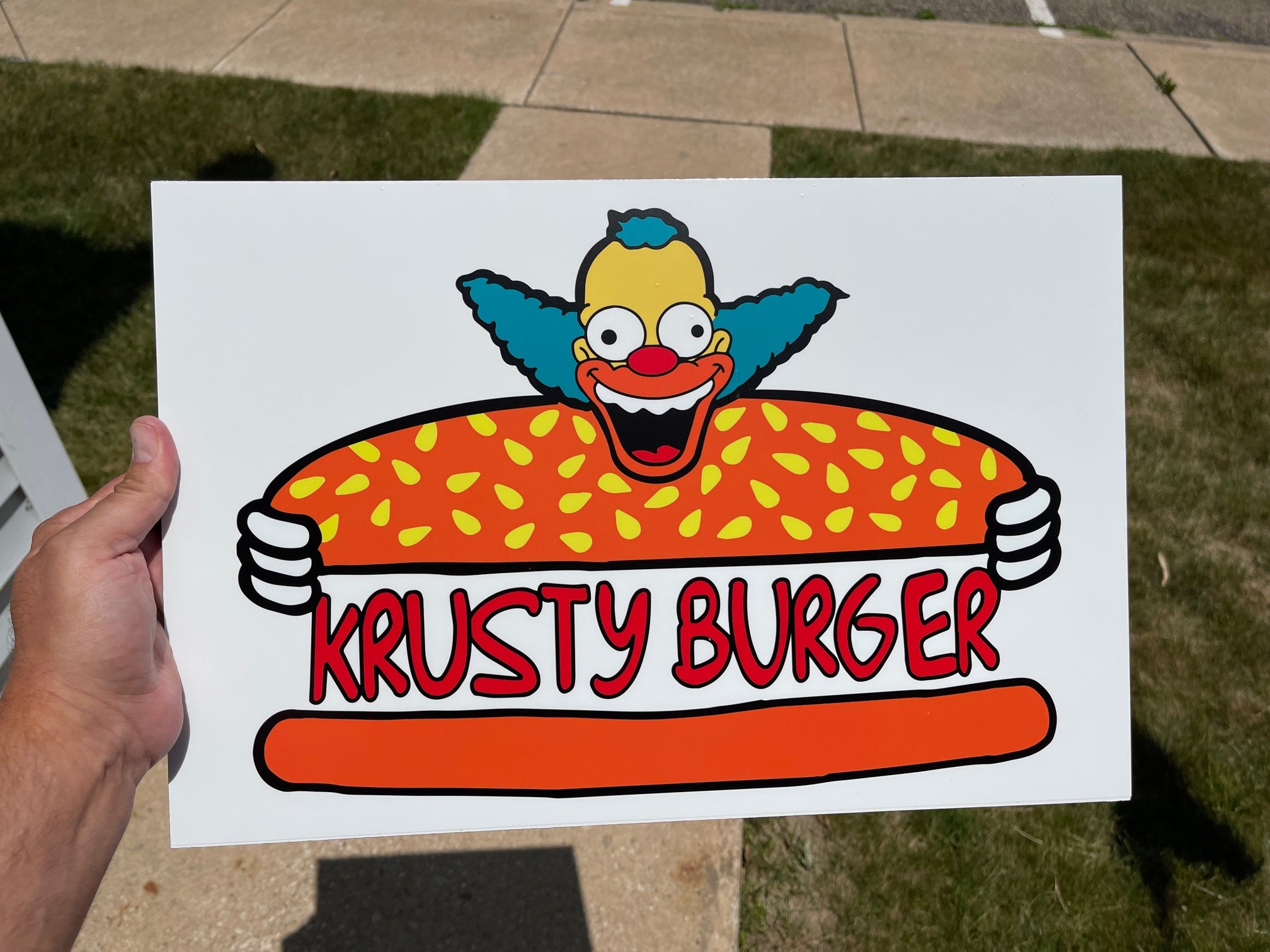 Krusty Burger Sign