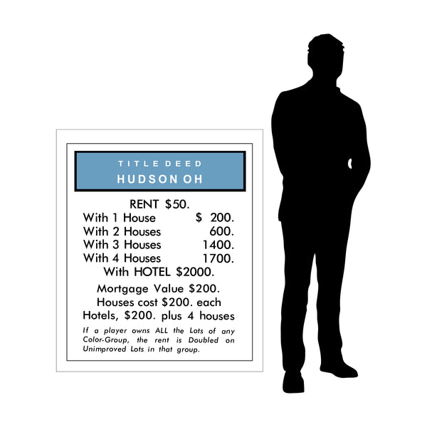 Hudson Monopoly Removable Wall Graphic - Ready to Apply