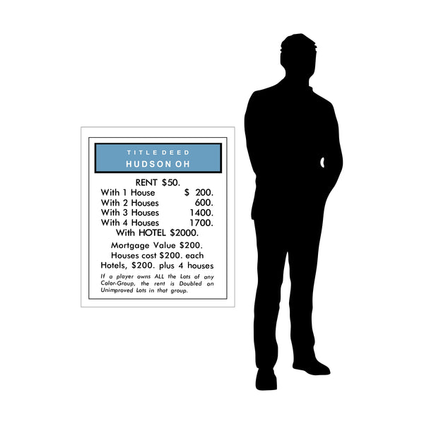 Hudson Monopoly Removable Wall Graphic - Ready to Apply