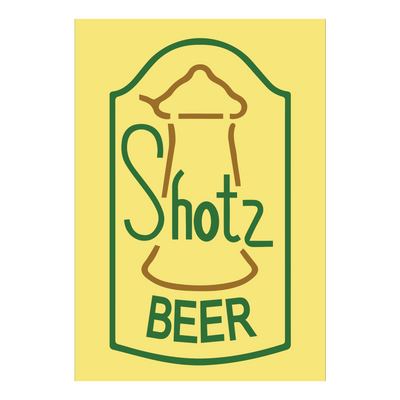 Shotz Beer Laverne and Shirley Sign