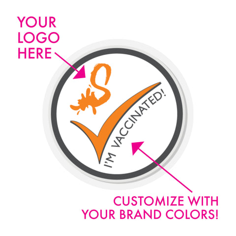 I'm Vaccinated Pin - Custom