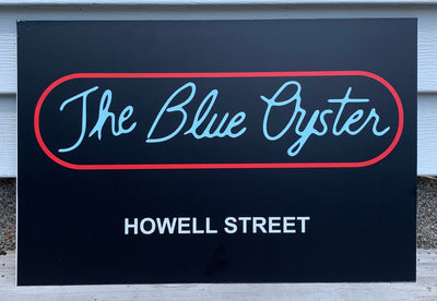 Blue Oyster Sign from Police Academy