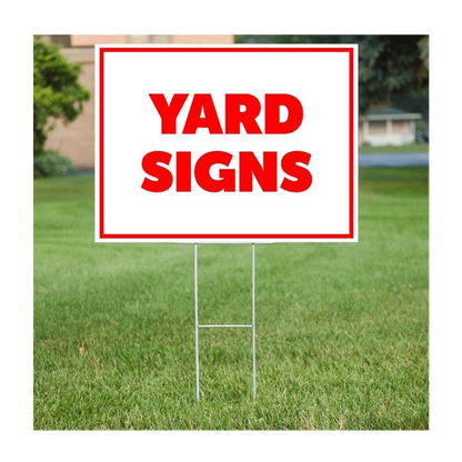 Custom Corrugated Plastic Yard Signs