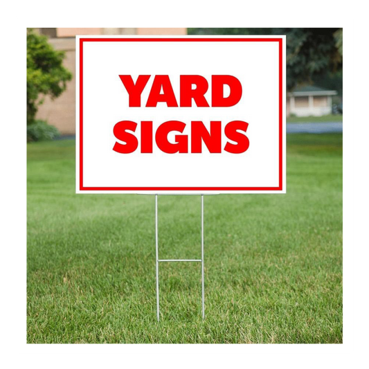 Custom Corrugated Plastic Yard Signs