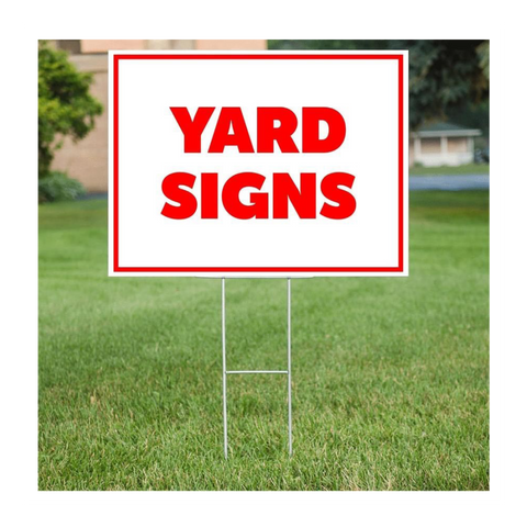 Custom Corrugated Plastic Yard Signs