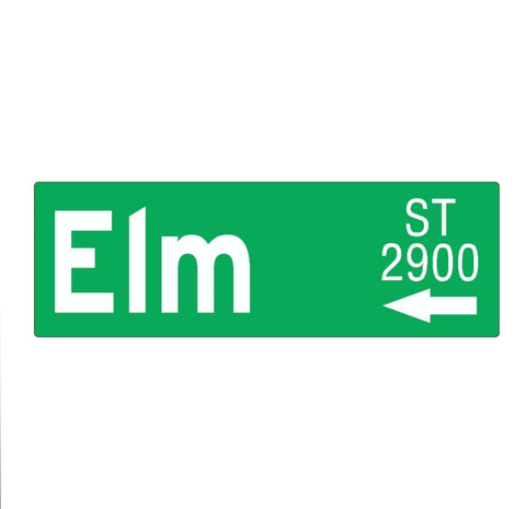Nightmare on Elm Street - Elm St Sign