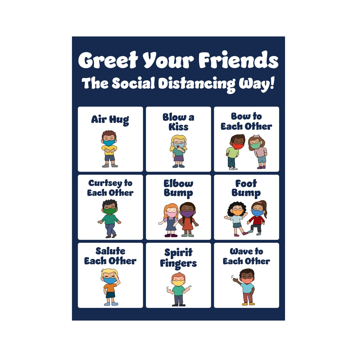 Greet Your Friends the Social Distancing Way