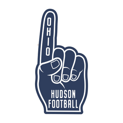 Hudson Ohio Football Finger Decal