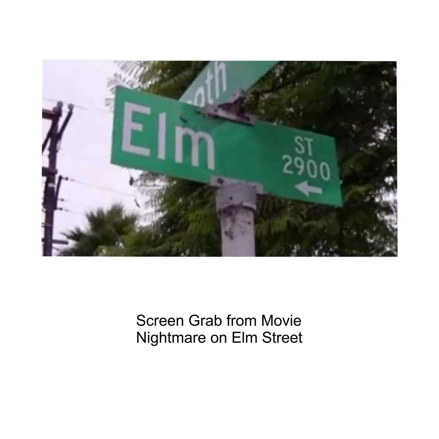 Nightmare on Elm Street - Elm St Sign