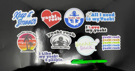 Yacht Rock Stickers